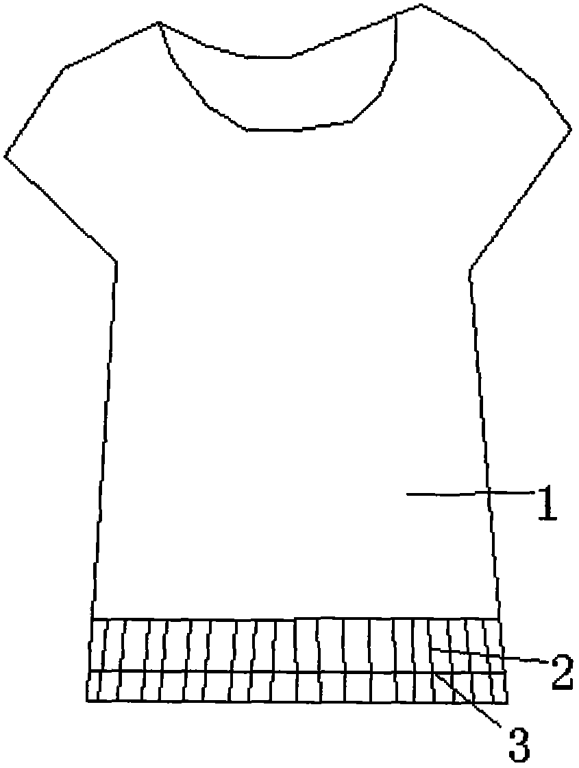 Short sleeve capable of effectively absorbing wave and provide with rubber band and metal wire