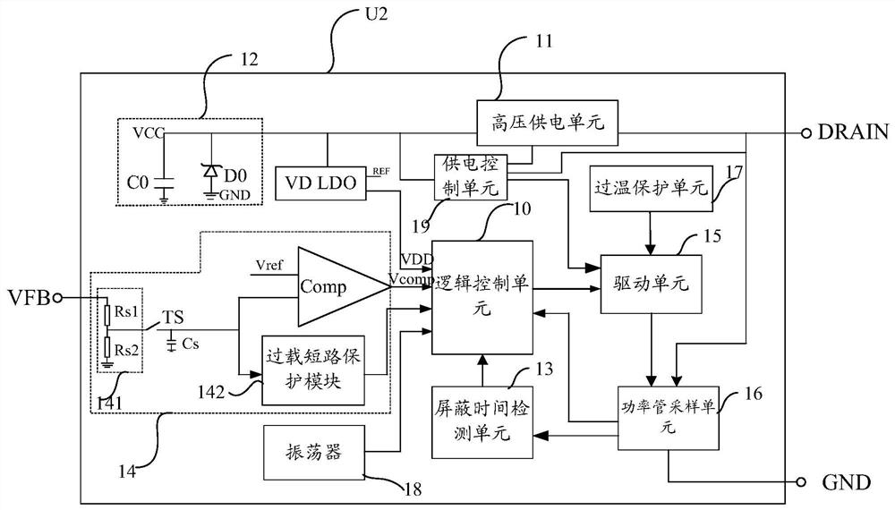 Switching power supply controller, switching power supply system and switching power supply system power supply method