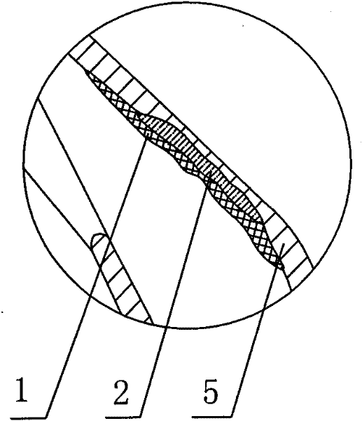 Process for repairing worn discharging head of rotor scale