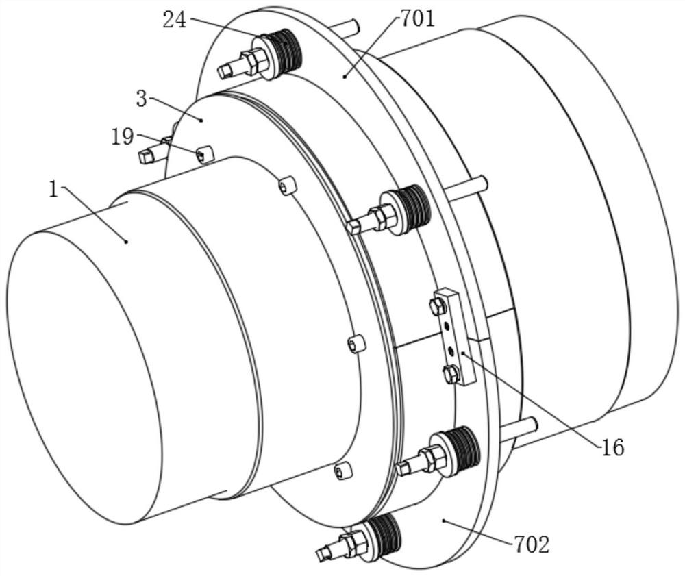 High-temperature rotor rotary sealing structure, mounting method and compensation pressure control method