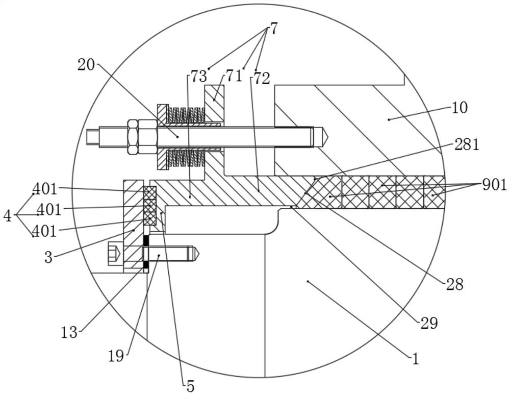 High-temperature rotor rotary sealing structure, mounting method and compensation pressure control method