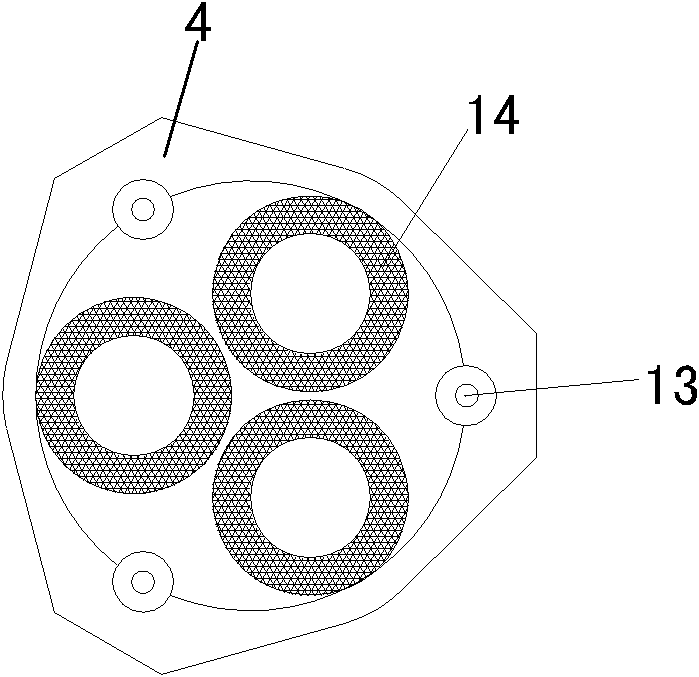 Large submerged arc furnace combined self-baking electrode device capable of removing housing and use method thereof