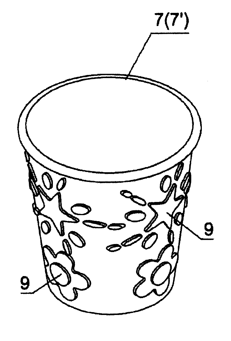 Method of container with heat insulating surface layer