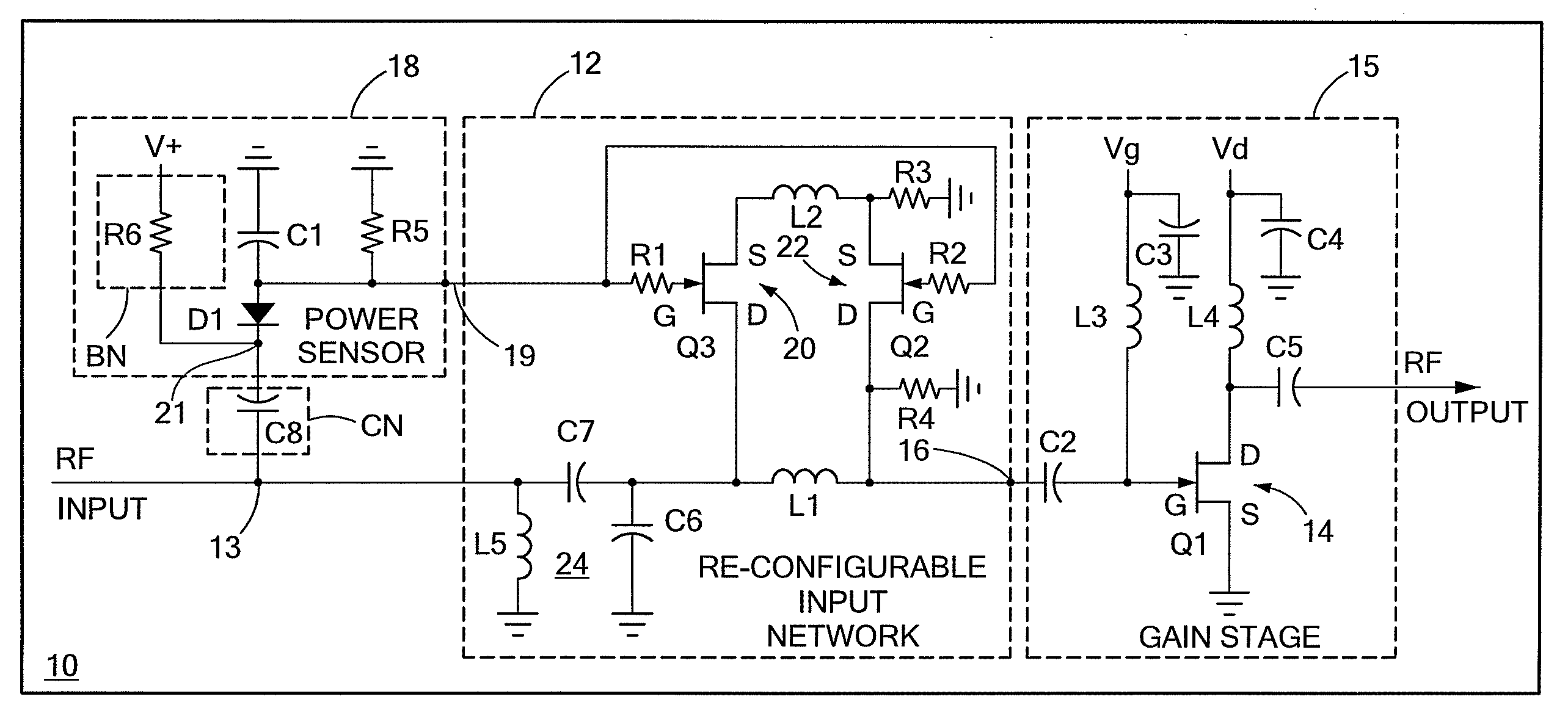 Method for designing input circuitry for transistor power amplifier
