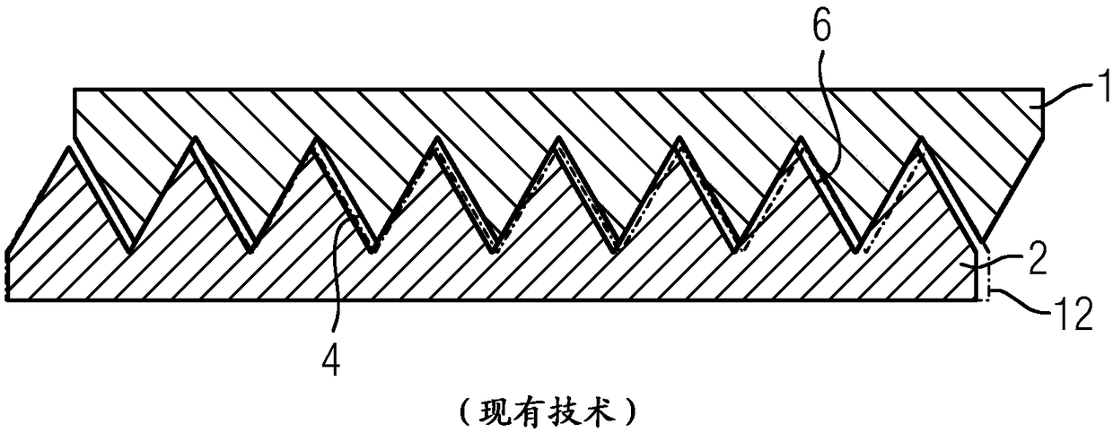 Component, provided with a thread