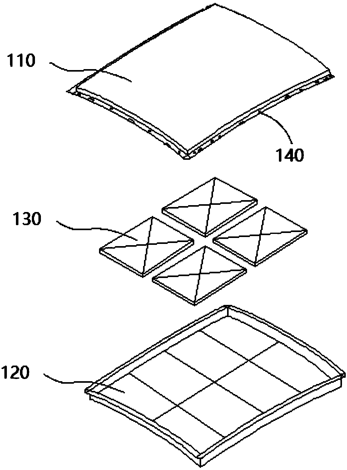 A battery pack mounted on a roof of an automobile and a method for using the battery pack