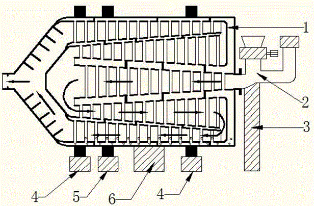 Heat-pipe type three-cylinder dryer