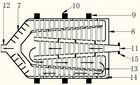 Heat-pipe type three-cylinder dryer