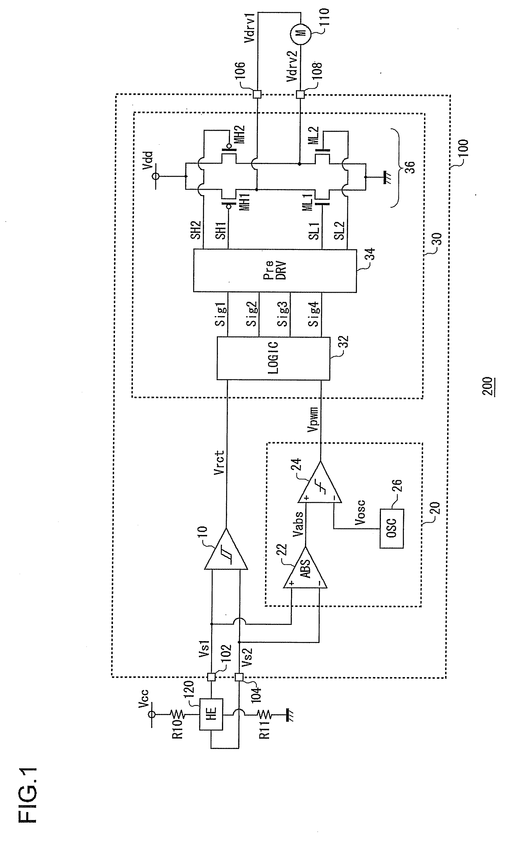 Motor drive device, method, and cooling device using the same