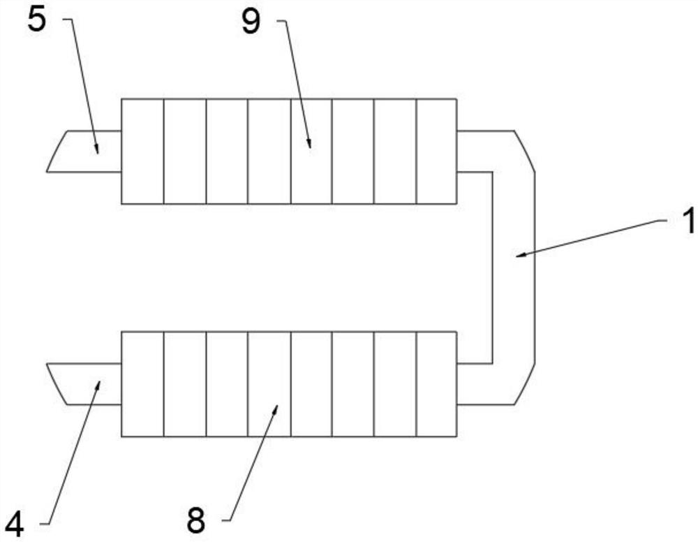 Auxiliary tool for low-voltage aluminum-plastic wire to penetrate through square elbow