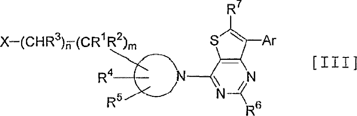 Thienopyrimidine and thienopyridine derivatives substituted with cyclic amino group