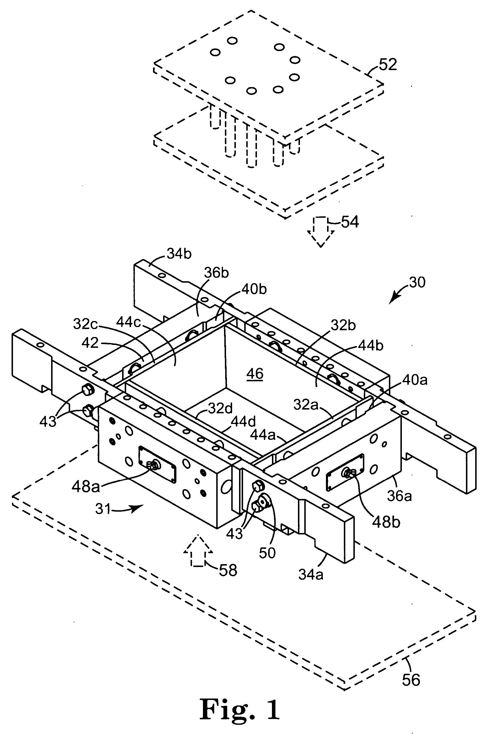 Apparatus and method for forming retaining wall blocks with variable depth flanges