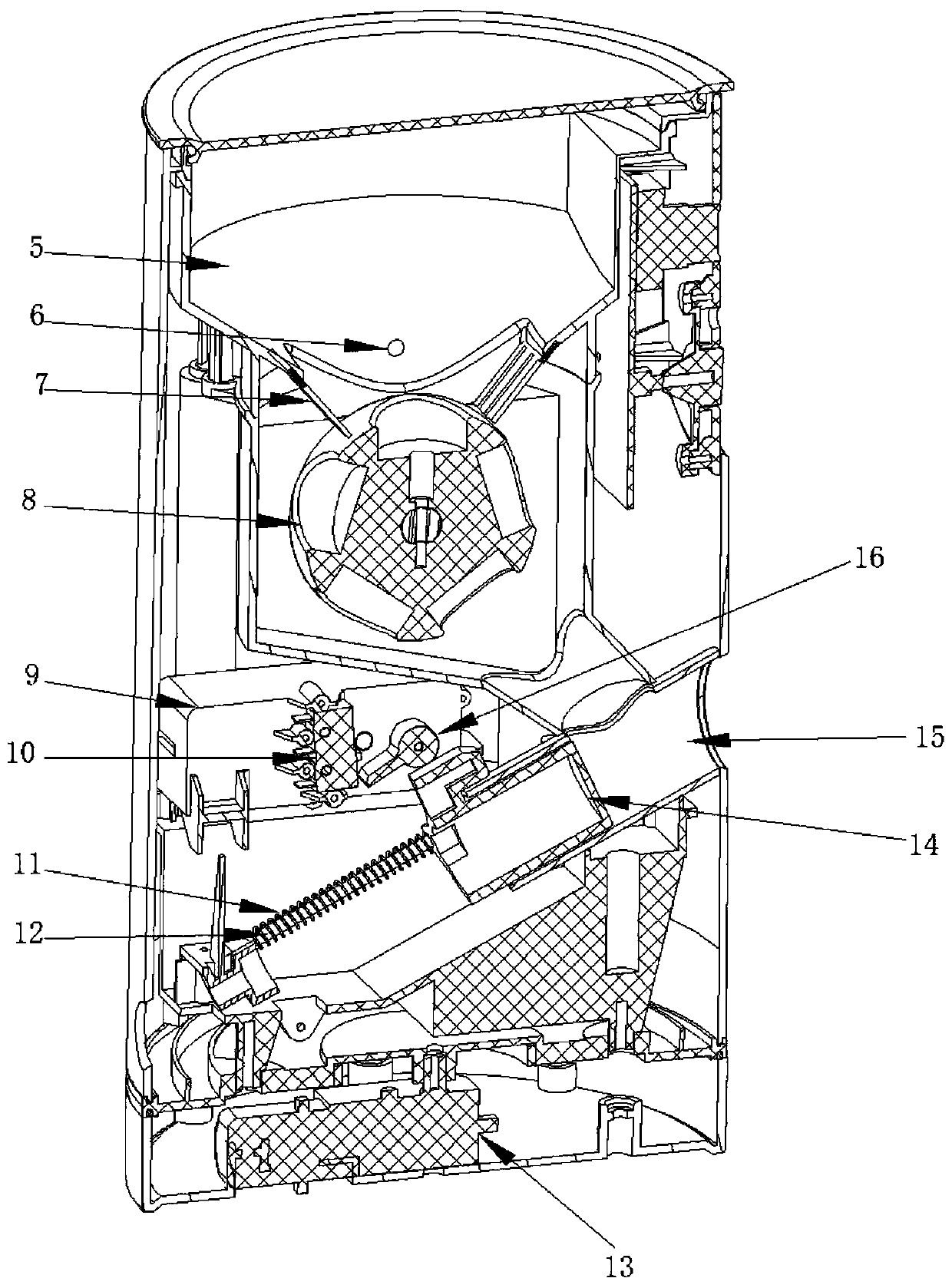 Pet food throwing device and dog teasing device