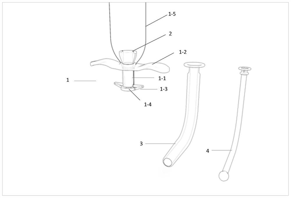 Indwelling closed type safe plastic tracheostomy tube device