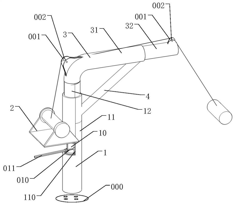 Auxiliary hoisting device of construction hoist