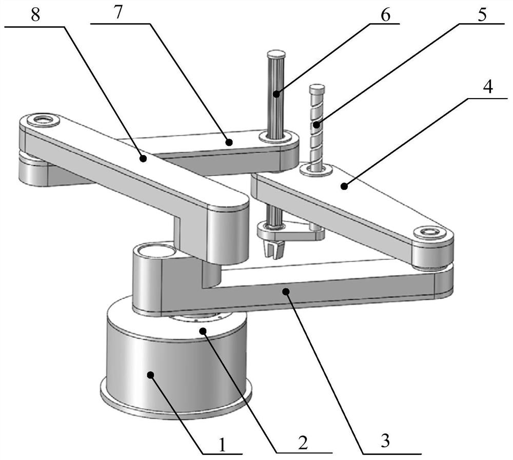 A scara high-speed parallel manipulator with partial decoupling and dynamic balance characteristics