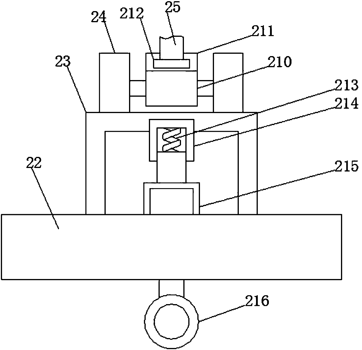 3D printing machine shell with oblique bin