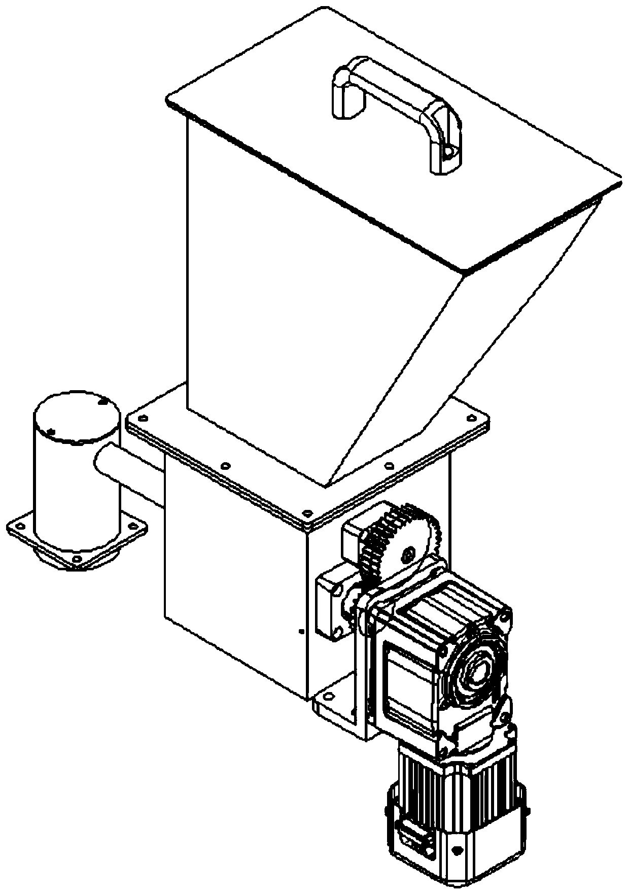 Sand adding mechanism for sand-blasting machine