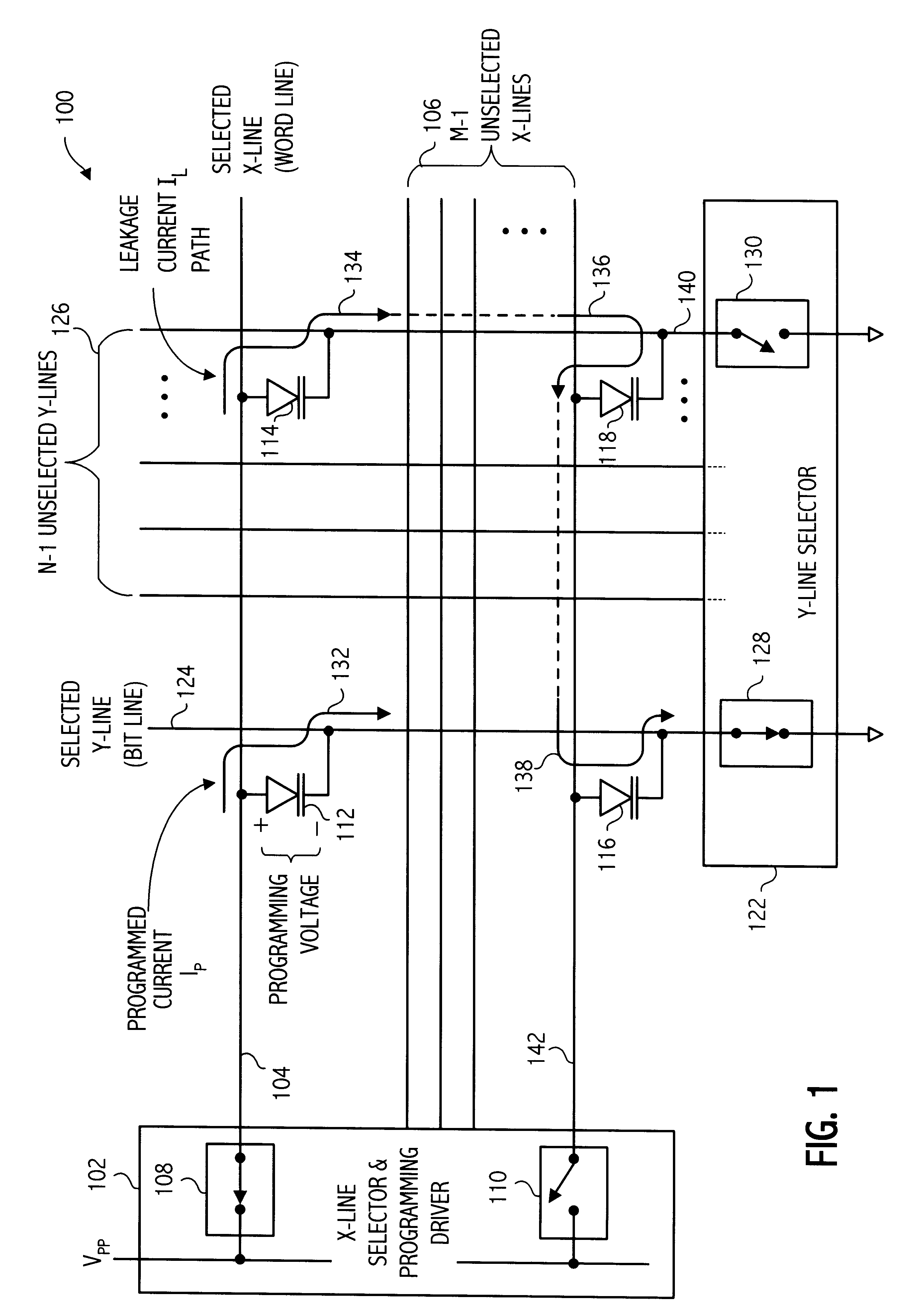 Method and apparatus for discharging memory array lines