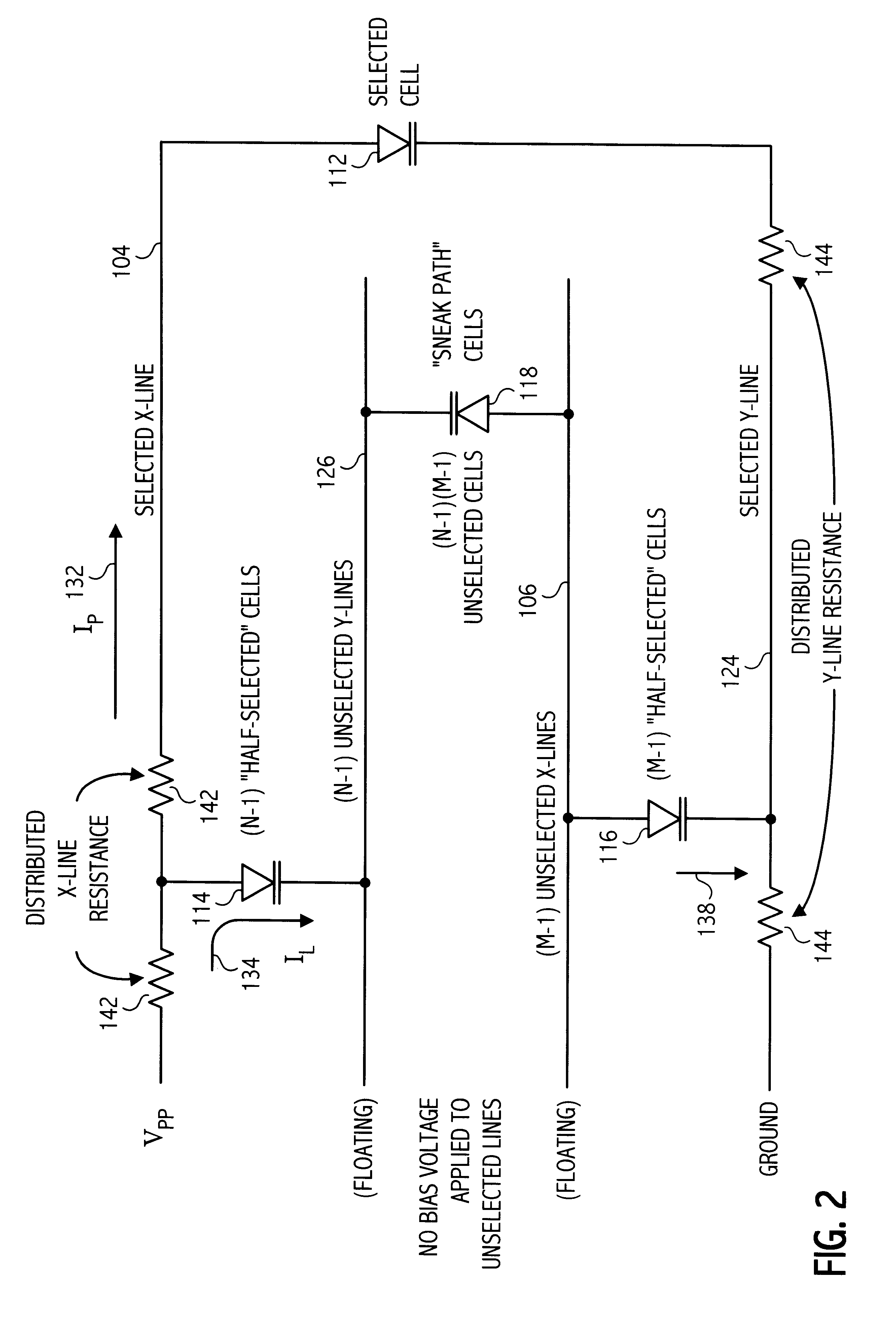 Method and apparatus for discharging memory array lines