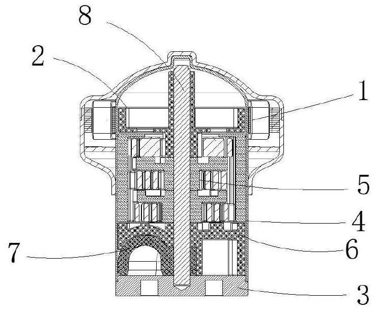 Induction machine driving type electric control valve