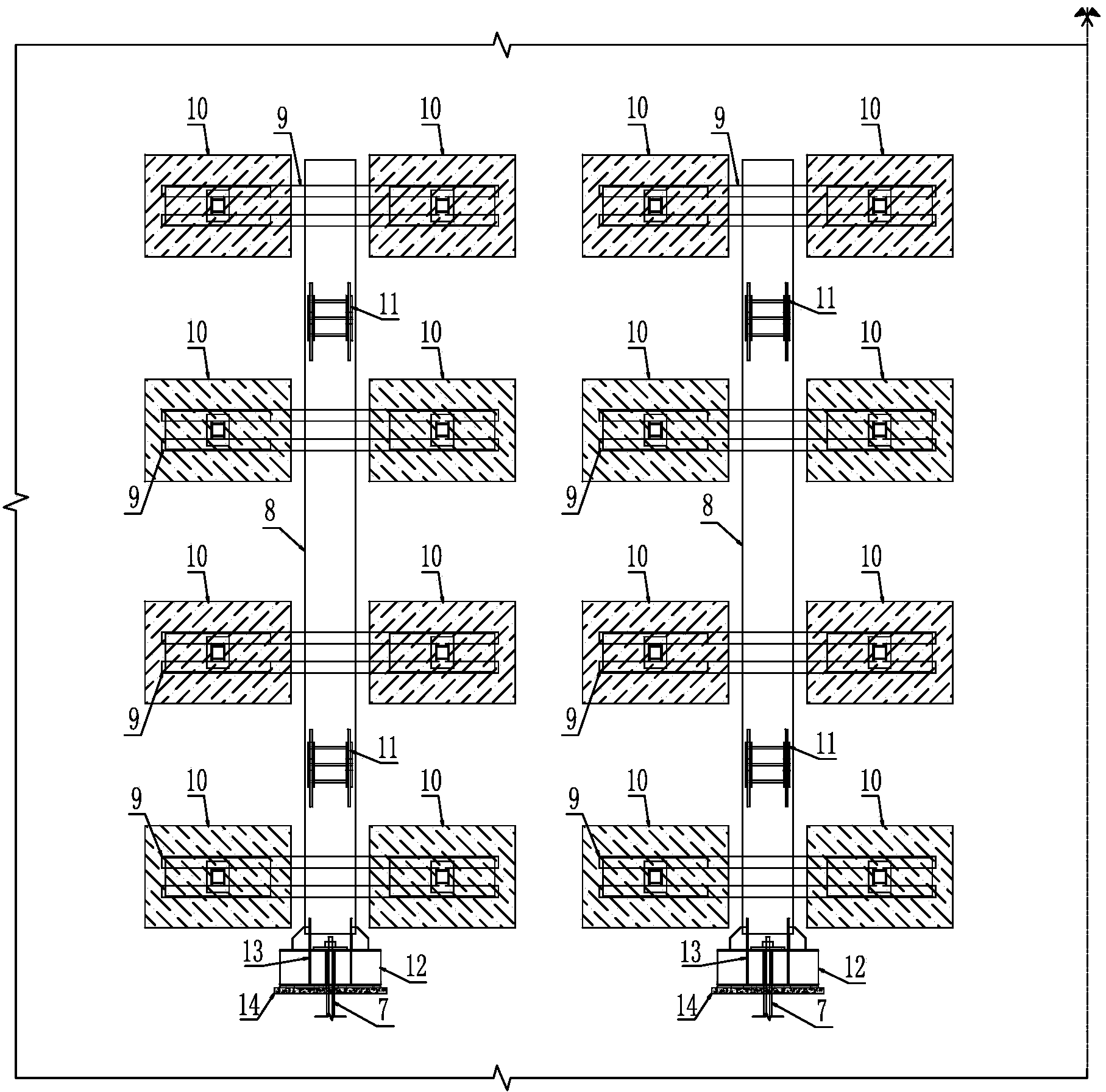 Large-tonnage combination anchoring system and method for rocky slope