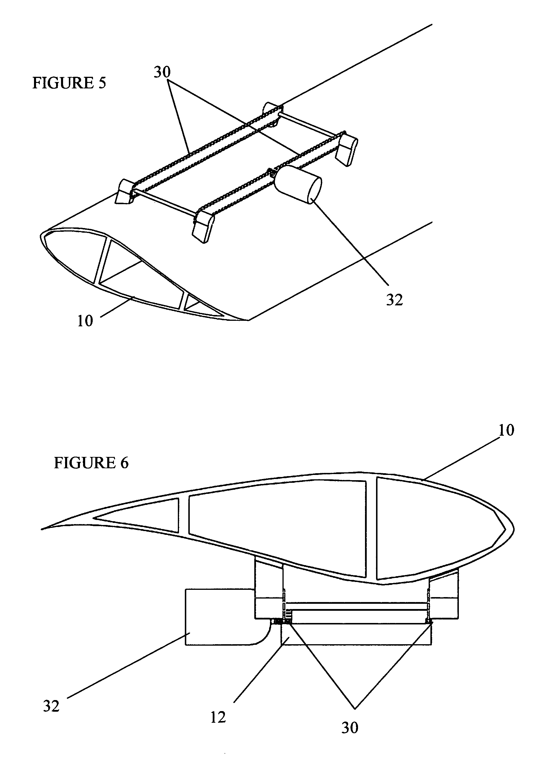 Extendable rotor blades for power generating wind and ocean current turbines within a module mounted atop a main blade