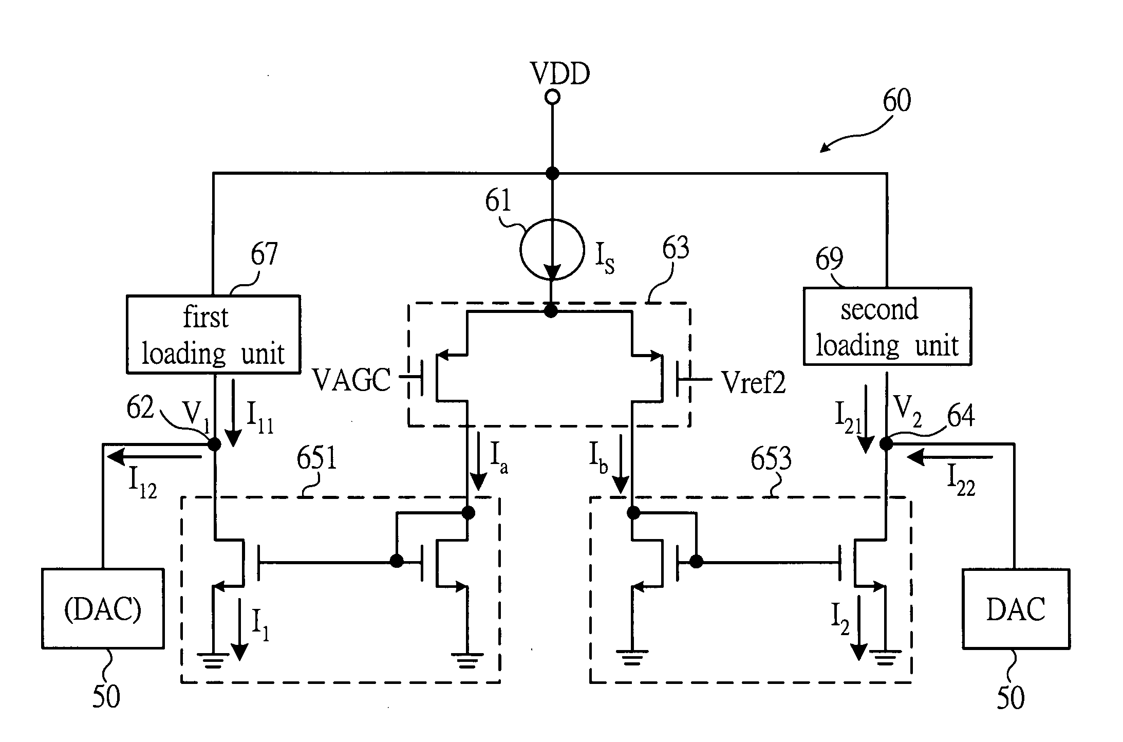 Amplifier gain control circuit for the wireless transceiver