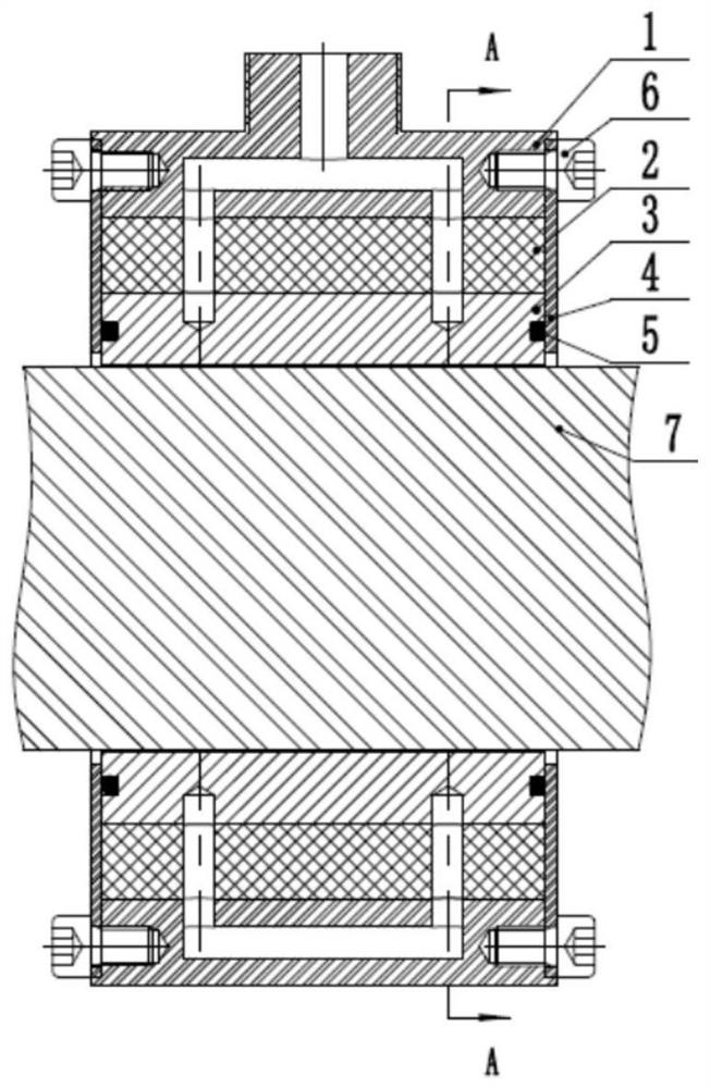 A static pressure type radial gas bearing structure