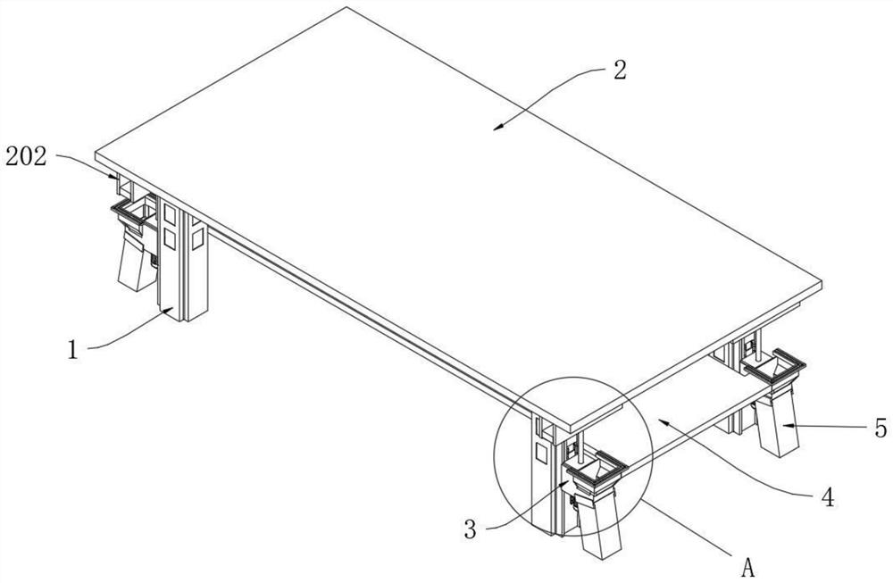 Multifunctional tea table with adjustable height