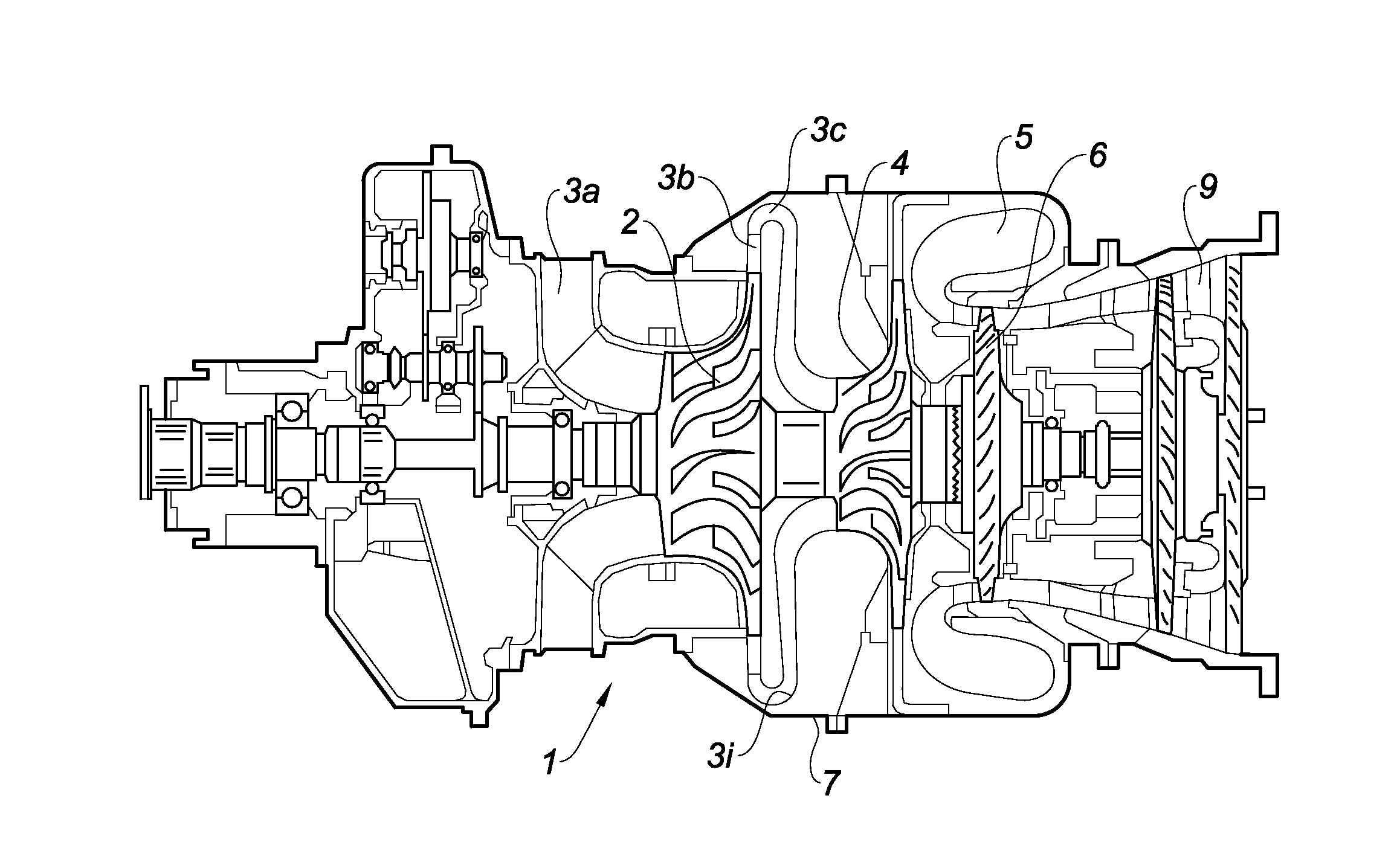 Turbomachine comprising a casing wear indicator