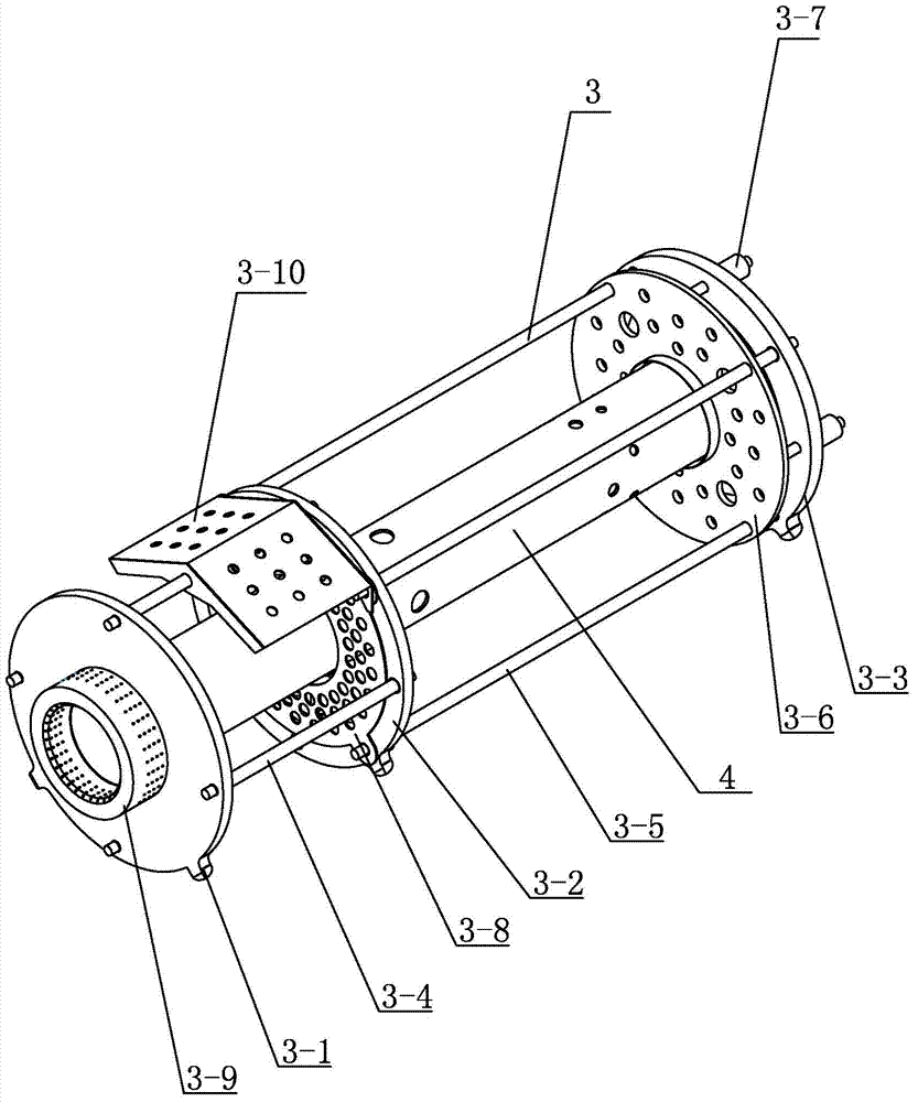 Pressurization visual combustion test device of combustor of gas turbine