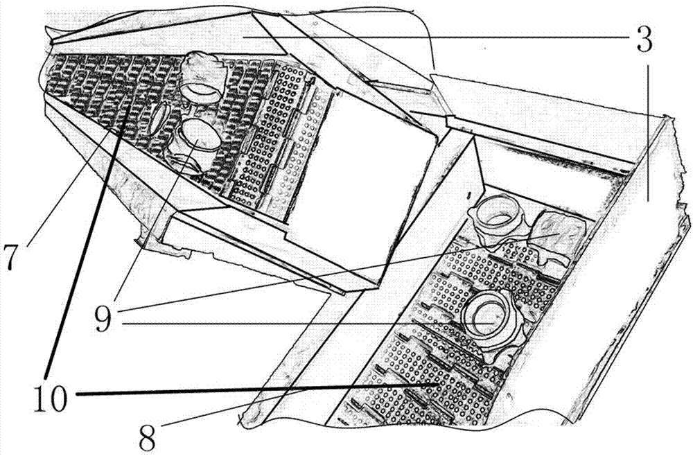 Discharging equipment and discharging method of walking beam precision forging process