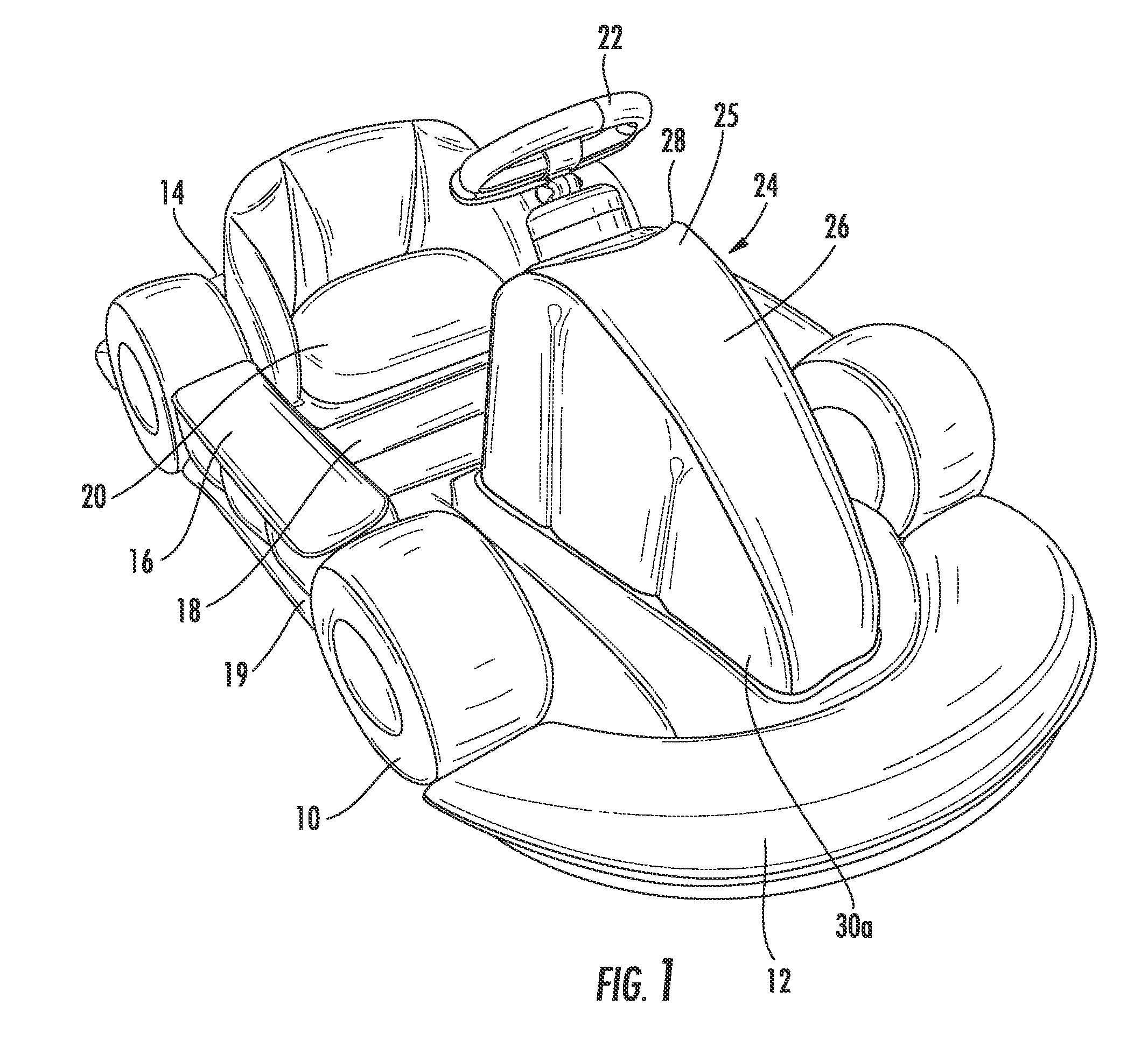 Inflatable vehicles for simulating driving for use with video games