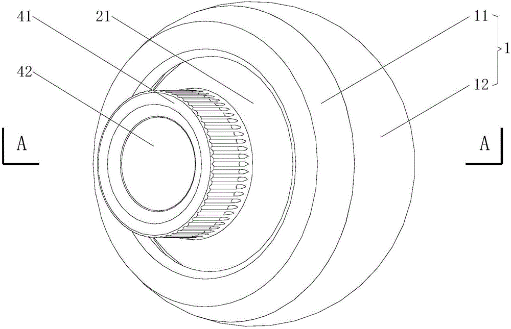 Focusing small ball lamp used for display cabinet and mounting method