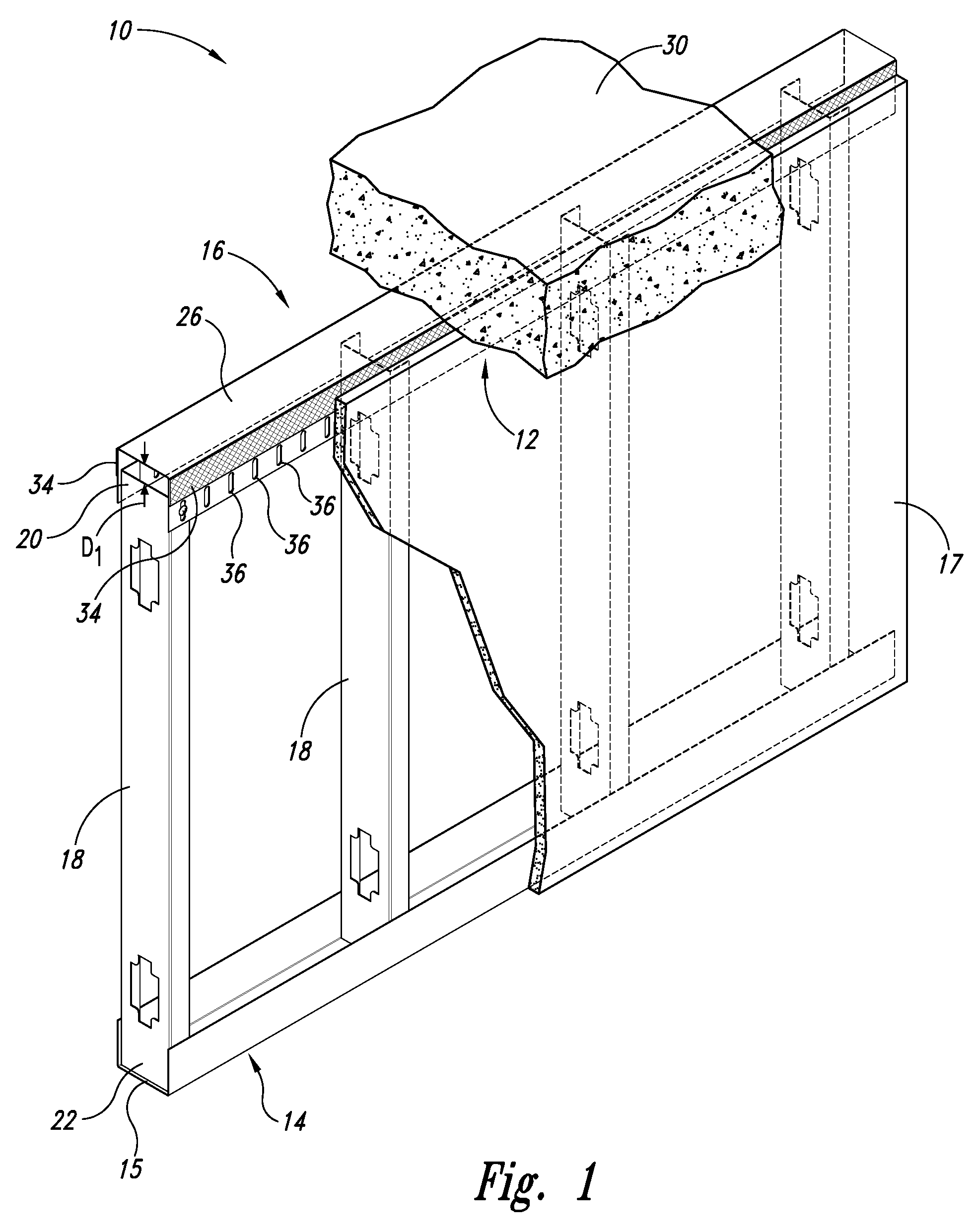 Head-of-wall fireblock systems and related wall assemblies