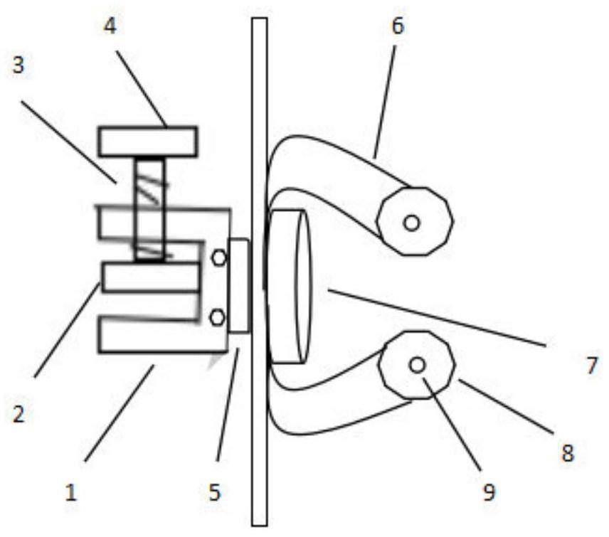 Insulating rod placing device for high-place operation of power transmission and distribution tower