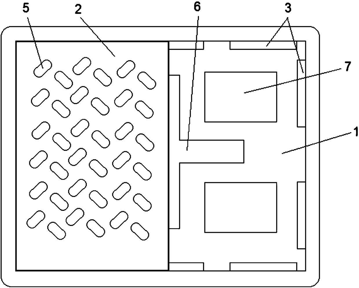 Novel ultra-high molecular weight polyethylene anti-corrosion anti-leakage plastic tray