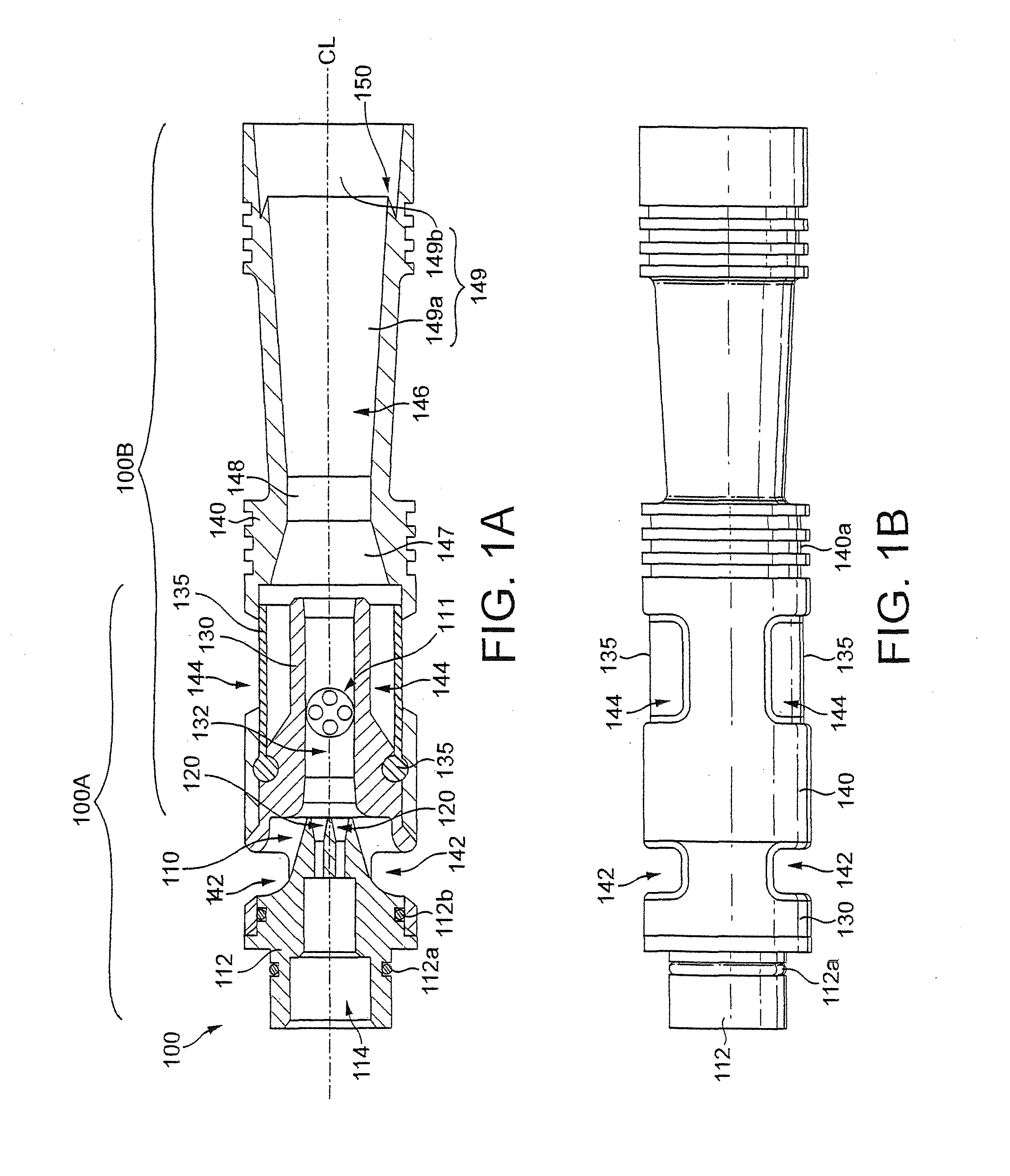 Multi-Stage Vacuum Ejector With Molded Nozzle Having Integral Valve Elements