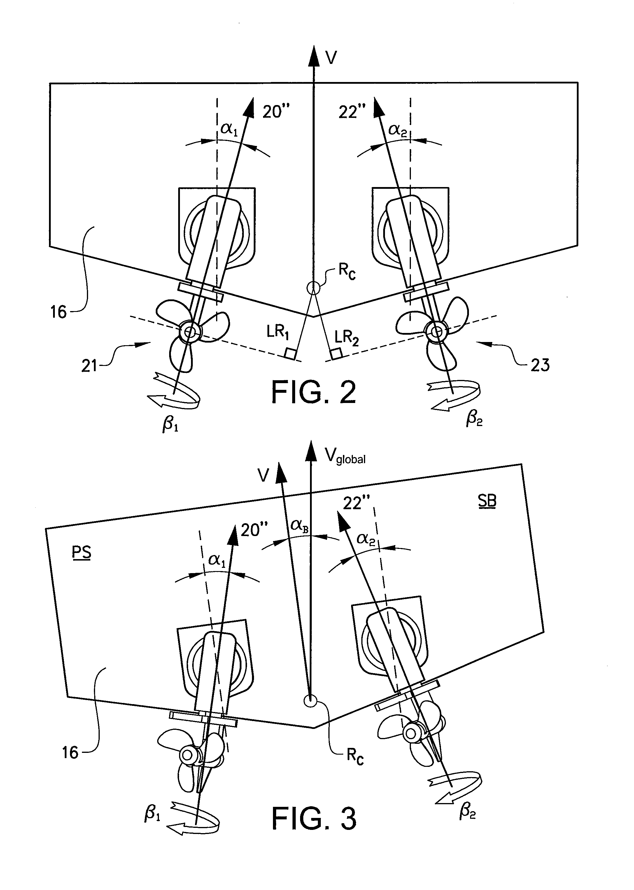 A method for controlling a boat comprising a pivotable drive unit, and a electronic vessel control unit for steering a boat