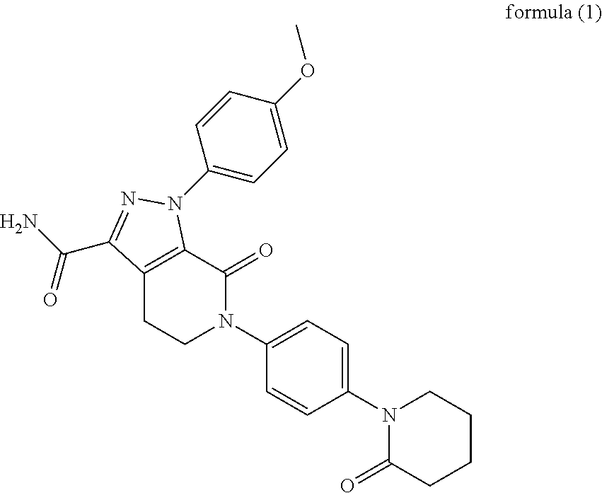 Dosage forms comprising apixaban and matrix former