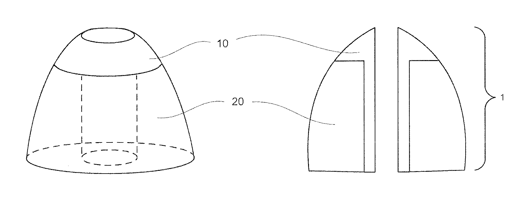 Headphone Ear Tips with Sound Conduit Mounting Structure