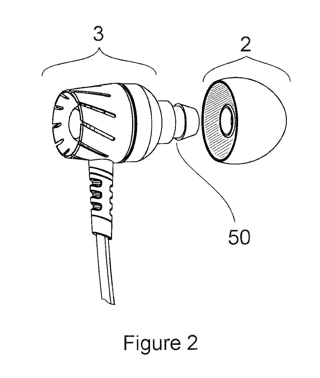 Headphone Ear Tips with Sound Conduit Mounting Structure