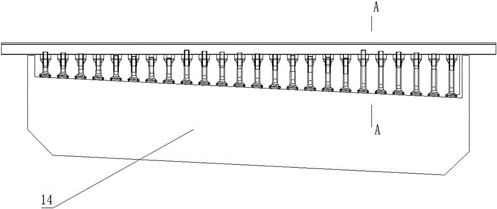 Stepless-adjustment ball-hinge type multi-support-leg forward transverse shifting track system of bridge girder erection machine