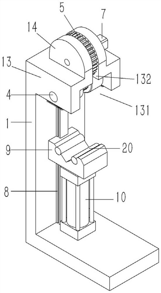 Grinding device for burrs of aluminum end ring of cast-aluminum rotor