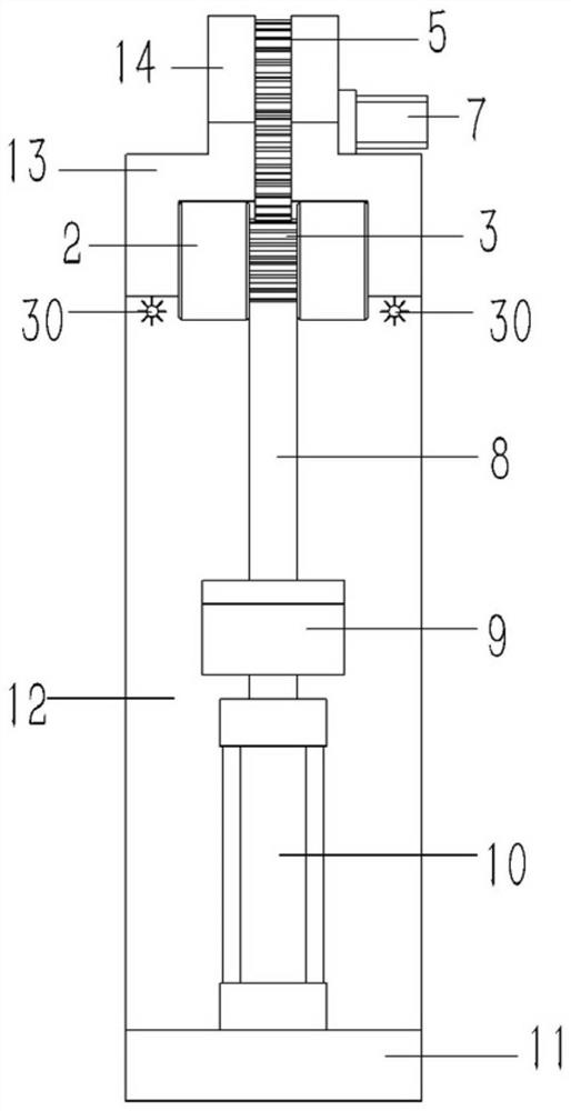 Grinding device for burrs of aluminum end ring of cast-aluminum rotor