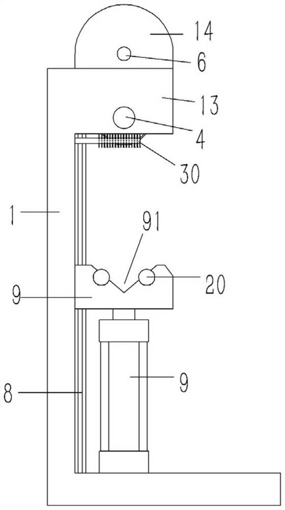 Grinding device for burrs of aluminum end ring of cast-aluminum rotor