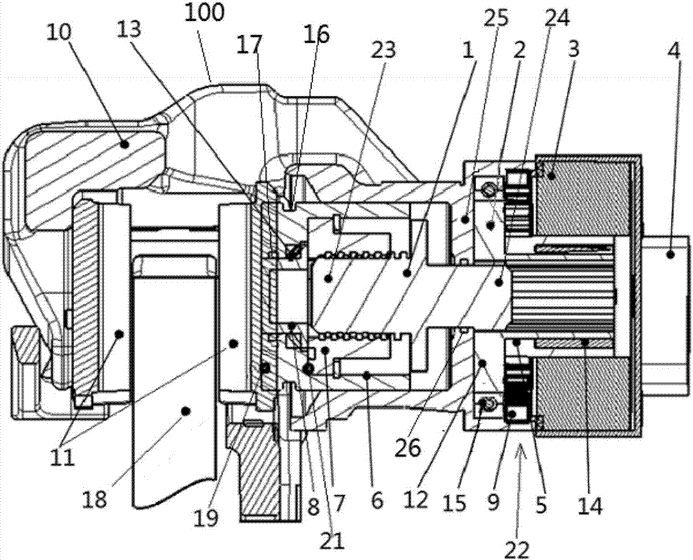 Electronically-controlled electric brake caliper assembly