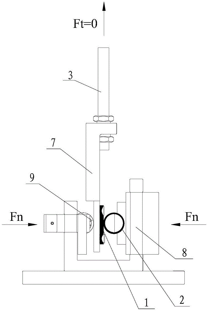 Test method applicable to measurement of static friction coefficient of engineering components