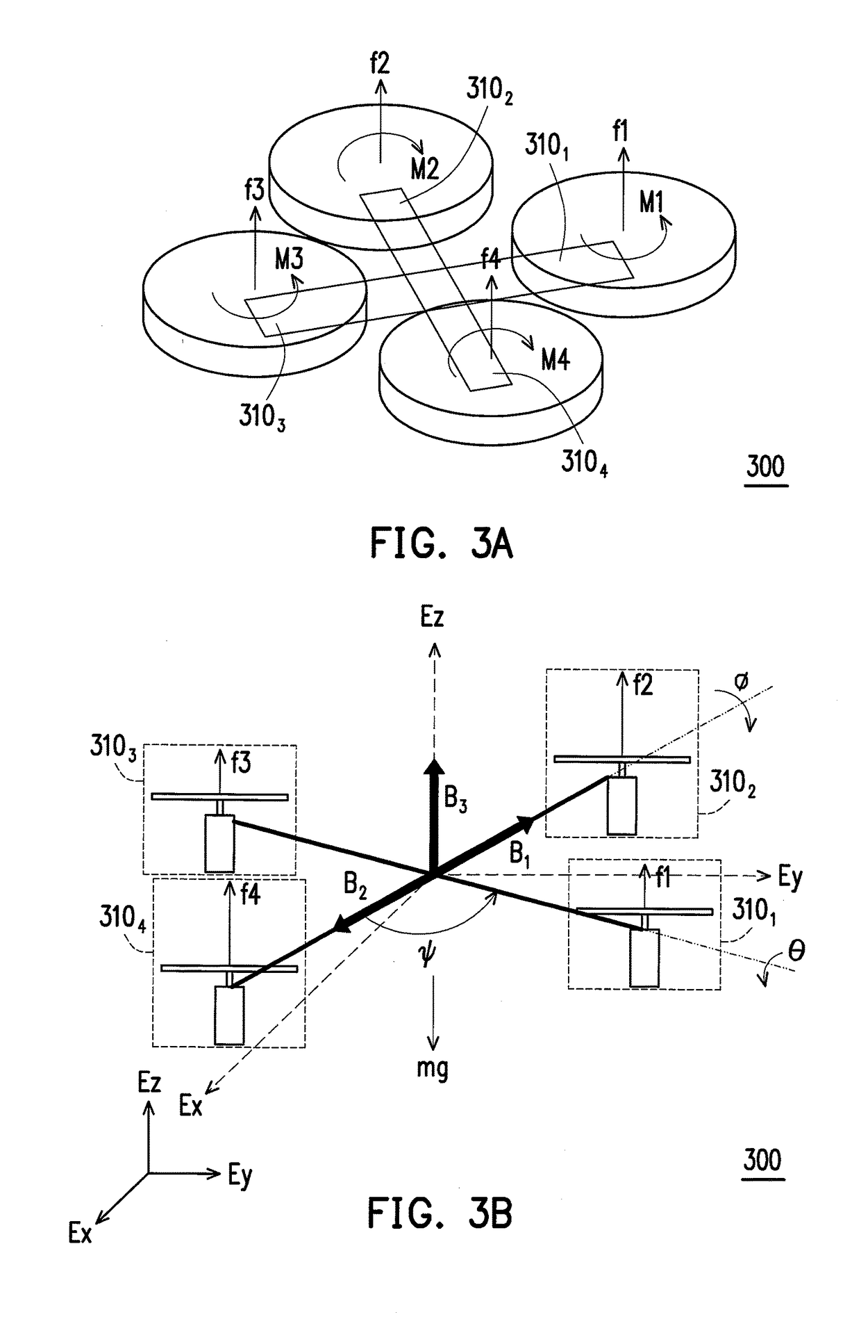 Multiple rotors aircraft and control method